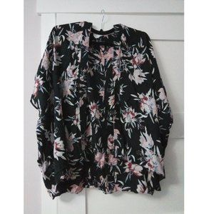Aritzia Talula Floral Kimono Drape Top